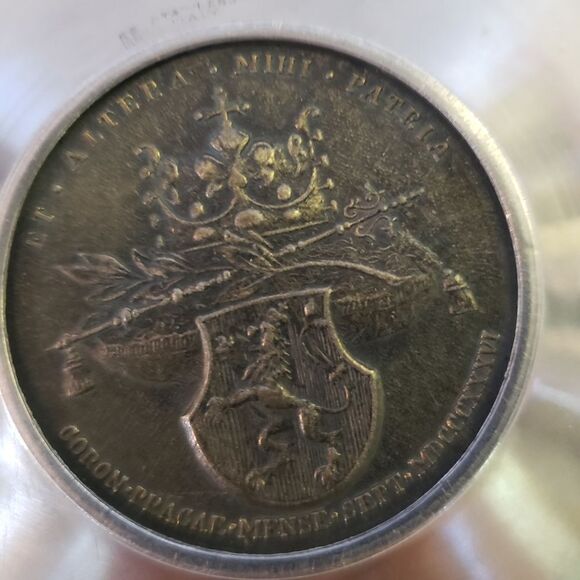 Queen Maria Anna Agusta Ferdinandi Italian Coin in Stainless Steel Tray - Picture 5 of 10